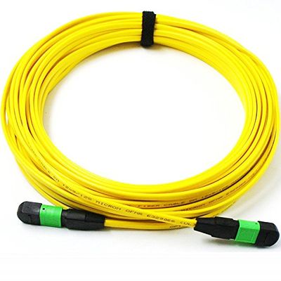 1M 3ft MTP/MPO to MPO (APC) Singlemode SMF Fiber Patch Cable 12 Fiber QSFP+ 40/100Gbe, QSFP+ 40GBASE-PLR4,12 Strands,Method B