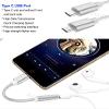 2-Pack USB 3.1 Male to 3.5mm Female Connector Cable Earphone Headphone Stereo Audio Jack Adapter Compatible with Motorola Moto Z Force Droid XT1650M Cellphone (Not Fit Compatible with HTC) view 4