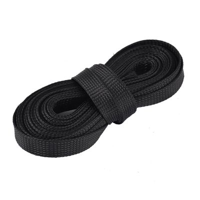 uxcell Nylon Braided Expandable Sleeving Cable Wire Sheathing Sleeve 6.8M x 16mm Black