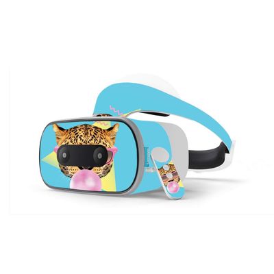 MightySkins Skin Compatible with Lenovo Mirage Solo - Bubble Gum Cheetah | Protective, Durable, and Unique Vinyl Decal wrap Cover | Easy to Apply, Remove, and Change Styles | Made in The USA