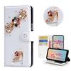 STENES Bling Case Compatible with LG Phoenix Plus Case - 3D Handmade Crystal Girls High Heel Floral Wallet Credit Card Slots Fold Stand Leather Cover - Multicolor view 1