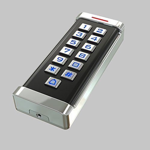KingGo 2017 New (Waterproof) Metal H1/H2 keypad IC/ID Card Reader for Access Control System. (H1 IC)