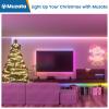 Muzata 20Pack 3.3FT/1M LED Channel Black Aluminum U Shape LED Strip Channel with Transparent Clear Cover Easy Installation with Paper User Manual U1SW BT 1M view 3