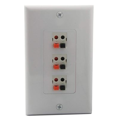 YinXiong Decorative Spring Clip Style 1 Gang 3.0 Speaker Wall Plate