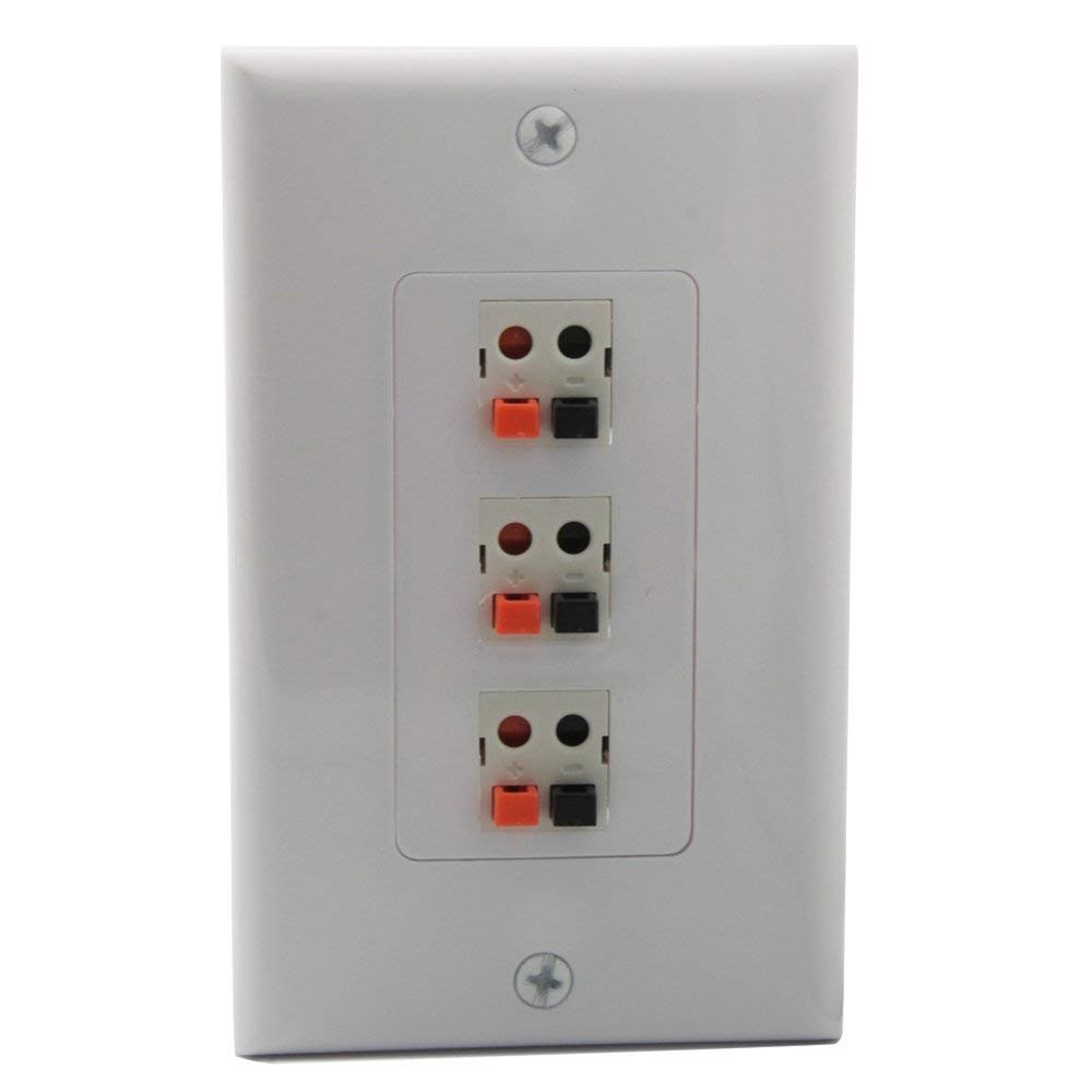 YinXiong Decorative Spring Clip Style 1 Gang 3.0 Speaker Wall Plate