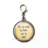 HandcraftDecorations for We Walk by Faith, Not by Sight Zipper Pull, Scripture JewelryChristian Zipper PullBest Friend Zipper PullSimple Zipper Pull.F250 (E1) view 1
