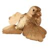Gold Painted Wood Chickadee Bird | 1 Bird | for Indoor Decor view 1