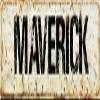 ANY AND ALL GRAPHICS Maverick Vintage Antique Looking 8" Vinyl Decal Sticker Street Sign Design. view 1