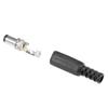 uxcell 10Pcs DC Male Connector 5.5mm x 2.5mm x 9mm Power Cable Jack Adapter Black view 2