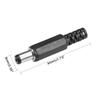 uxcell 10Pcs DC Male Connector 5.5mm x 2.5mm x 9mm Power Cable Jack Adapter Black view 3