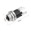 uxcell 10Pcs PCB Mount DC Connector Jack Power Audio Video Socket 3 Pin Female 5.5mm x 2.1mm Black view 2