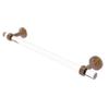 Allied Brass PB-41G-18 Pacific Beach Collection 18 Inch Groovy Accents Towel Bar, Brushed Bronze view 1