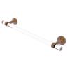 Allied Brass PB-41T-18 Pacific Beach Collection 18 Inch Twisted Accents Towel Bar, Brushed Bronze view 1