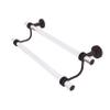 Allied Brass PB-72D-36 Pacific Beach Collection 36 Inch Double Dotted Accents Towel Bar, Antique Bronze view 1