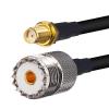 BOOBRIE 6.56ft SMA Female to UHF Female Coaxial Cable RG58 SMA Male to SO239 Jumper Cable Ham Radio Antenna Adapter Cable for Handheld CB Ham Radio Walkie Talkie Kenwood Baofeng BF-F8HP UV-5RA view 4
