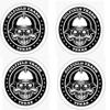 4 pcs Oilfield Trash Construction Worker Texas, Hard Hat Sticker Decal, Helmet Label Funny view 1