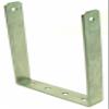 KALIBUR - 4-5/8" WIDE X 6-1/2" DEEP STAINLESS STEEL SINGLE HOLE EXTRA TALL BRACKET FOR MOUNTING CB RADIOS IN ROOF OR ON FLOOR view 1