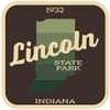 JMM Industries Lincoln State Park Indiana Vinyl Decal Sticker Retro Vintage Look 2-Pack 4-inches by 4-inches Premium Quality UV Protective Laminate SPS306 view 1