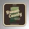 JMM Industries Brown County State Park Indiana Vinyl Decal Sticker Retro Vintage Look 2-Pack 4-inches by 4-inches Premium Quality UV Protective Laminate SPS301 view 1