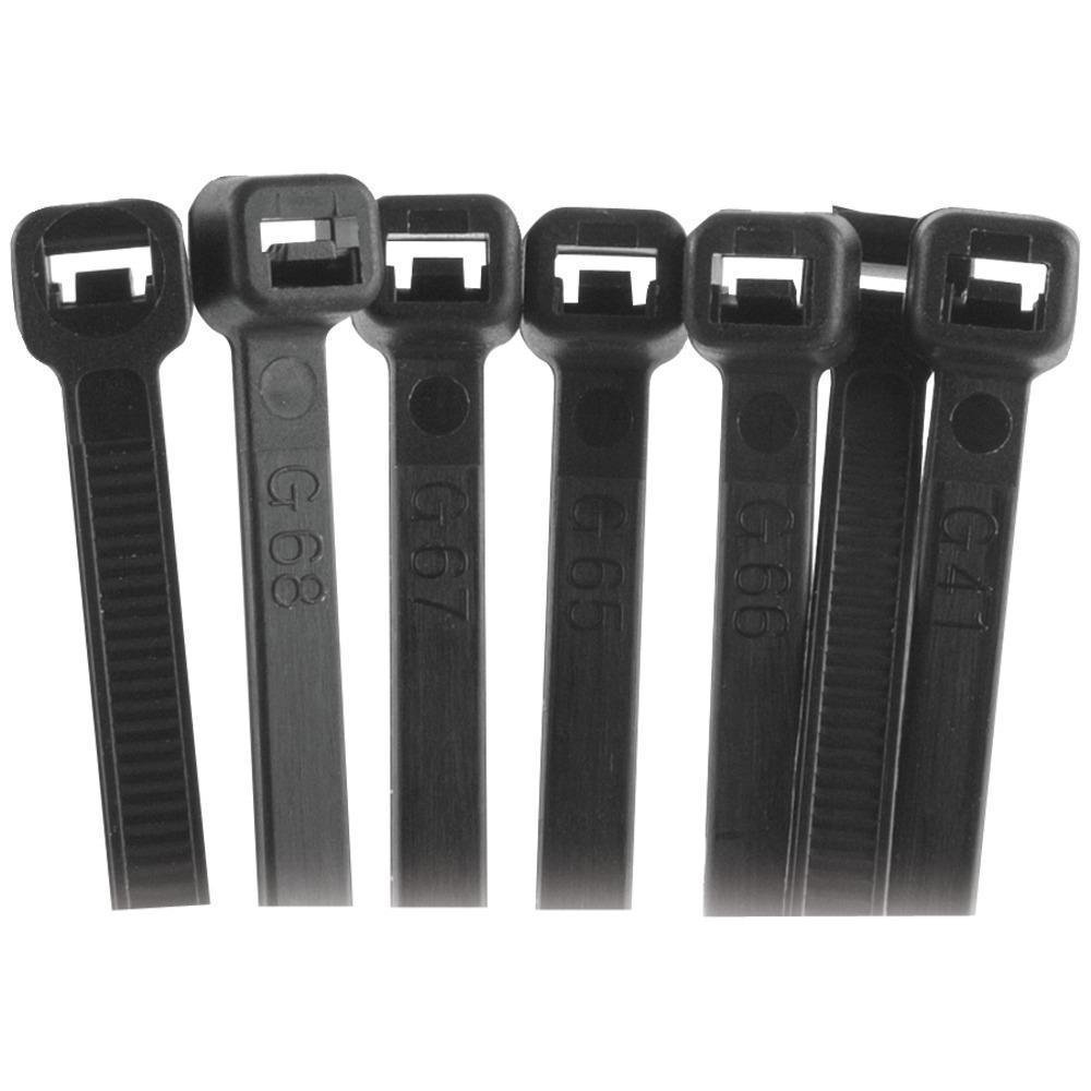 11 INCH CABLE TIE BLACK PACKAGE OF 100