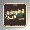 JMM Industries Hanging Rock State Park North Carolina Vinyl Decal Sticker Retro Vintage Look 2-Pack 4-inches by 4-inches Premium Quality UV Protective Laminate SPS371 view 1