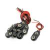 uxcell 10Pcs 15cm Double Wires 9V Batteries Clip Connectors Holder view 1