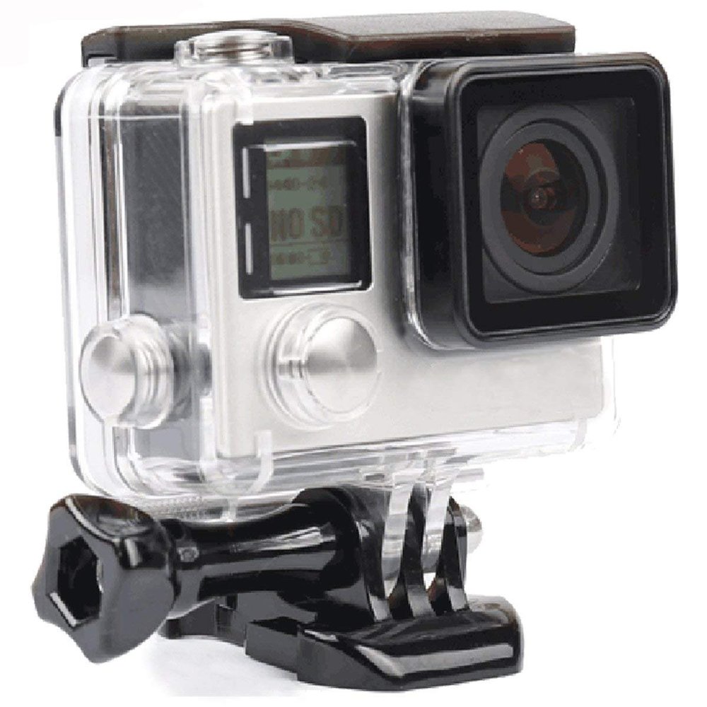 MaxLLTo Waterproof Gopro Hero Housing Transparent Stand for Protective Rotective Underwater Dive GoPro Hero 3,3+,Hero 3 Plus,Hero 4 Cameras