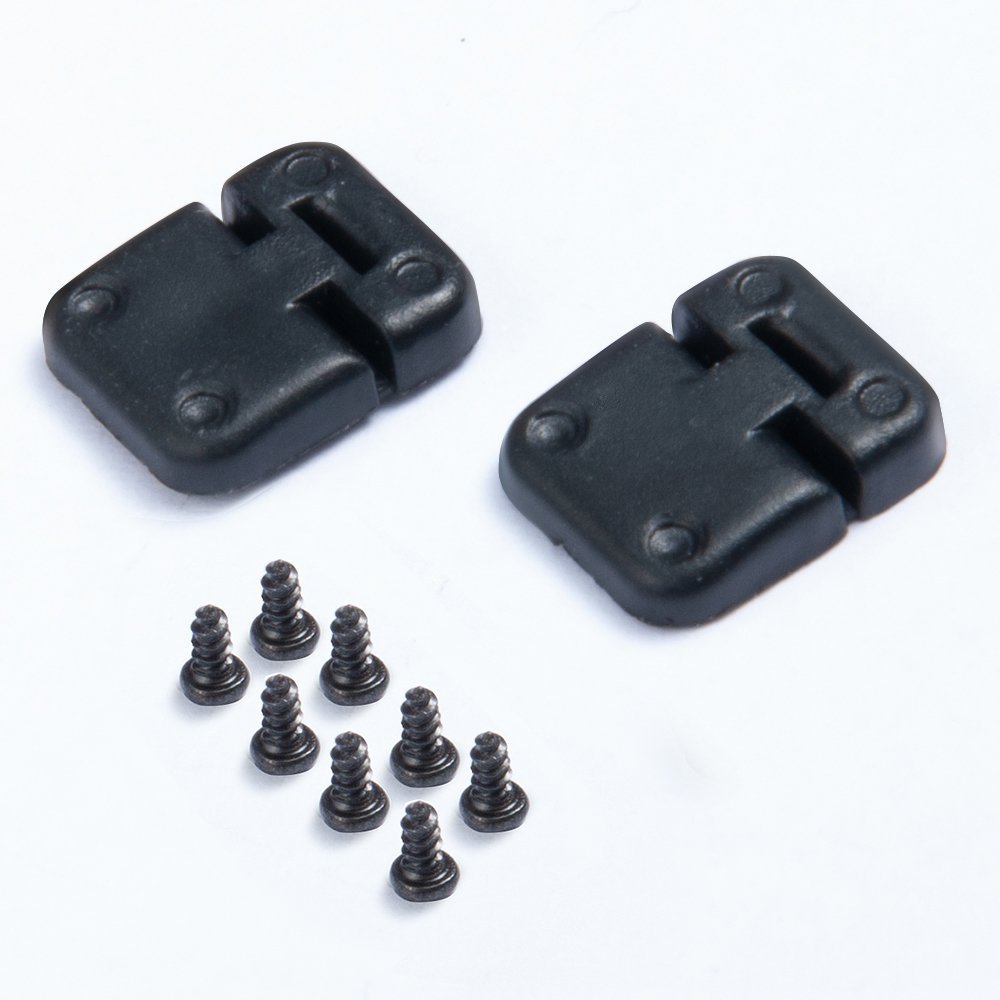 RCHUBAM 2Pcs ABS Car Door Hinge for 1/10 RC Crawler TRX-4, Black