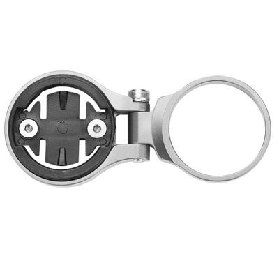 Computer Mount, Aluminium Alloy Odometer Extension Handlebar Stem Mount for Accessory Cycling Parts and Spare Parts(for -Silver