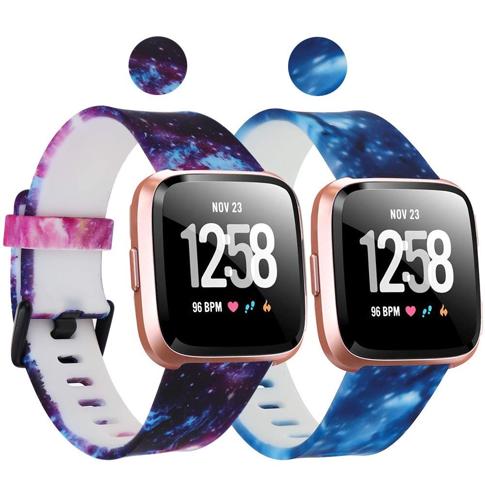 Compatible with Fitbit Versa/Versa 2/Versa Lite/Special Edition Bands Sport Strap Breathable Strap Bands for Fitbit Versa 2 Smart Fitness Watch Women Men Small Large