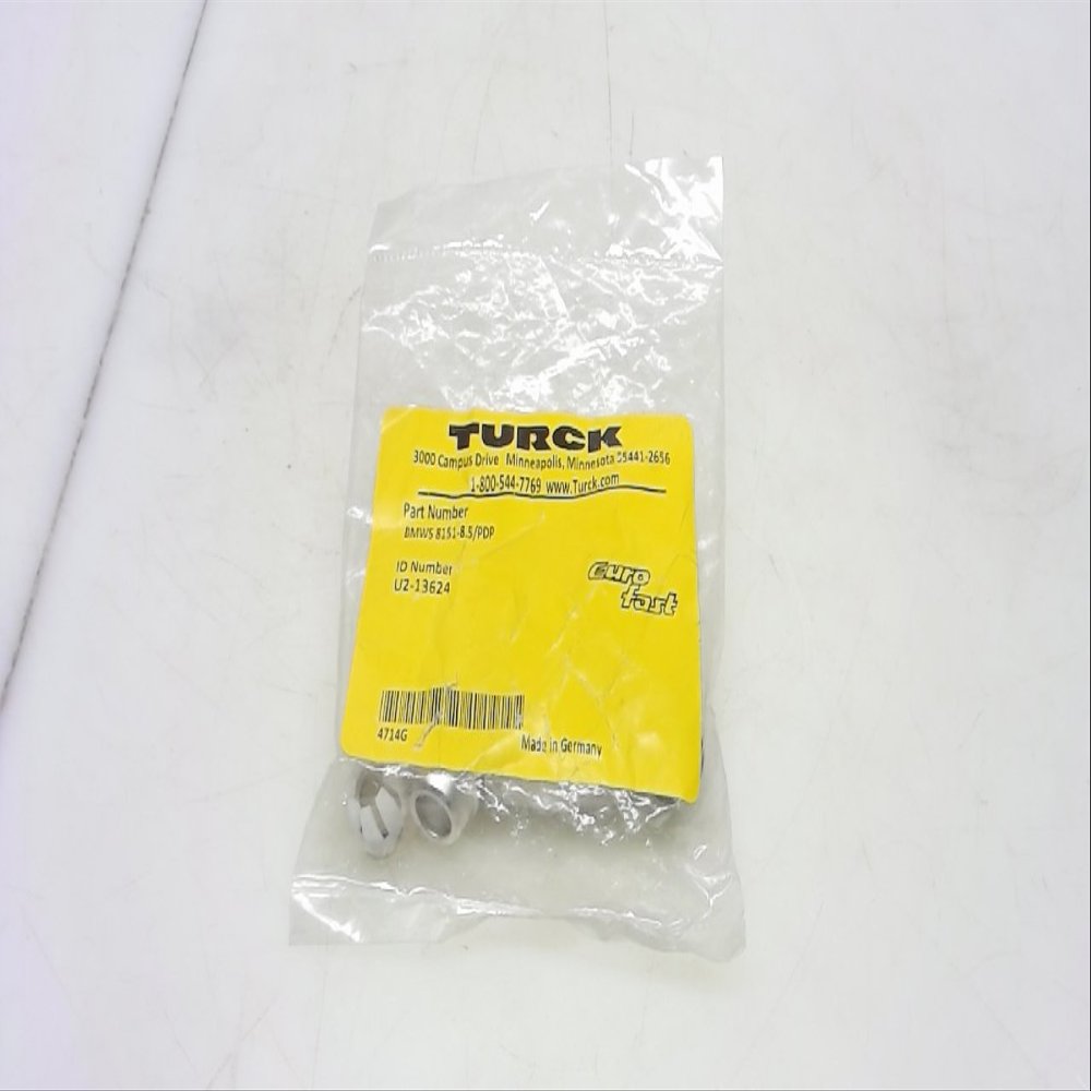 TURCK BMWS 8151-8.5/PDP (U2-13624), 125 V, 4.0 AMP, 4-9 MM CABLE DIAMETER, 5-PIN, BMWS 8151-8.5/P, CONNECTOR, FIELD WIREABLE, FULLY SHIELDED, M12 EUROFAST, NICKEL PLATED BRASS, PG 9 CABLE GLAND, PROFI