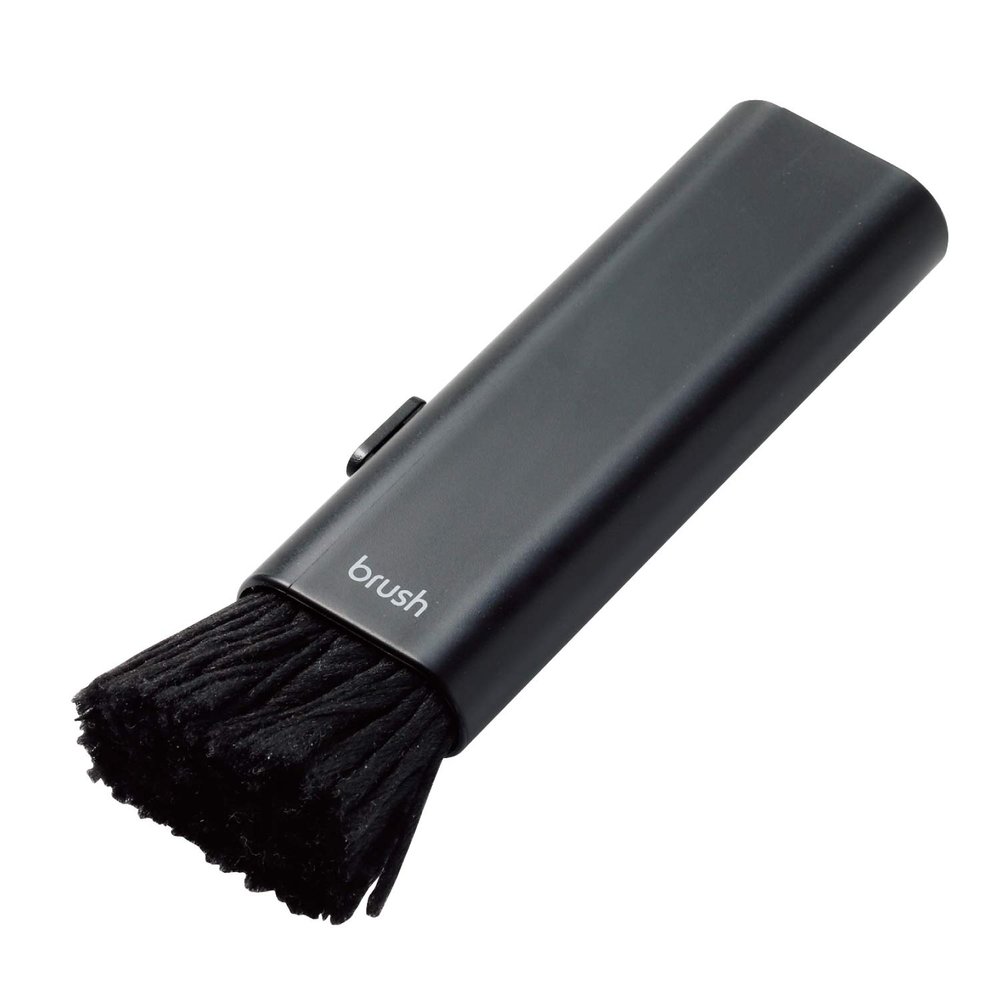 erekomu Brush Remove Dust Gaps With Brush For Compact Storage Type Black KBR am014as
