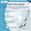 MARINE CITY Folding Shelf Bracket, 304-Grade Stainless Steel, Corrosion-Resistant, Rust-Proof, Max Load 551 LB, Space-Saving, 12 Inches, for Shelves, Storage Racks, Bookshelves, Marines view 3