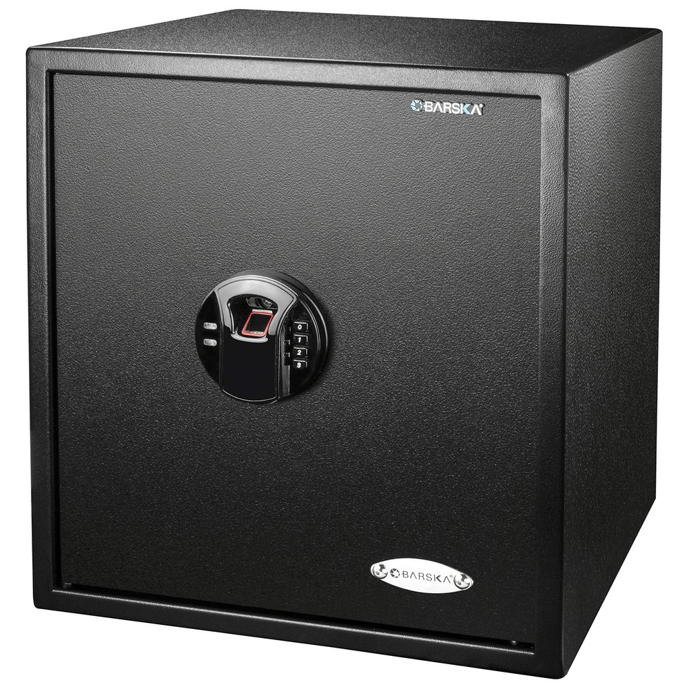 BARSKA Large 1.94 Cubic Feet Steel Biometric Fingerprint Keypad Safe