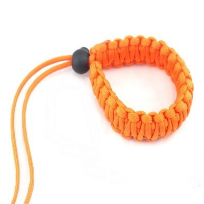 AKOAK Braided 550 Paracord Adjustable Camera Wrist Strap,Safety Strap for Video Camcorder,Binoculars and DSLR Camera,Orange