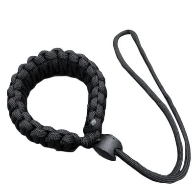 AKOAK Braided 550 Paracord Adjustable Camera Wrist Strap,Safety Strap for Video Camcorder,Binoculars and DSLR Camera,Black