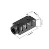 uxcell 6Pcs PCB Mount 3.5mm 4 Pin Socket Headphone Stereo Jack Audio Video Connector Black PJ320D view 2