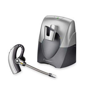 Plantronics CS70N Wireless Earset - Wireless Connectivity - Mono - Behind-the-ear - Silver, Gray (Renewed)