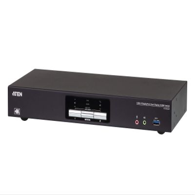 ATEN USB 3.0 4K DisplayPort Dual Display KVMP Switch 2-Port CS1942DP (4096 x 2160 @ 60Hz and 3840 x 2160 @ 60Hz; 2-Port USB 3.1 Gen 1 hub, 5 Gbps) UK | #1 KVM Market Leader