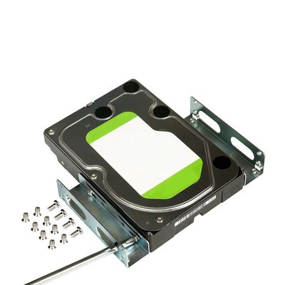 HDD Hard Drive Metal Mounting Bracket Adapter, Convert Any 3.5 in HDD Into One 5.25 in Drive Bay1x3.5 to 5.25 in
