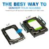 HDD Hard Drive Metal Mounting Bracket Adapter, Convert Any 3.5 in HDD Into One 5.25 in Drive Bay1x3.5 to 5.25 in view 3