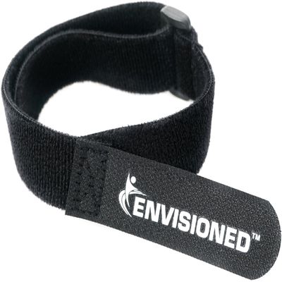 Velour Cinch Straps 1.5" x 20" - 6 Pack, Soft Touch Microfiber Reusable Hook and Loop - Plus 2 Free Bonus Reusable Cable Ties