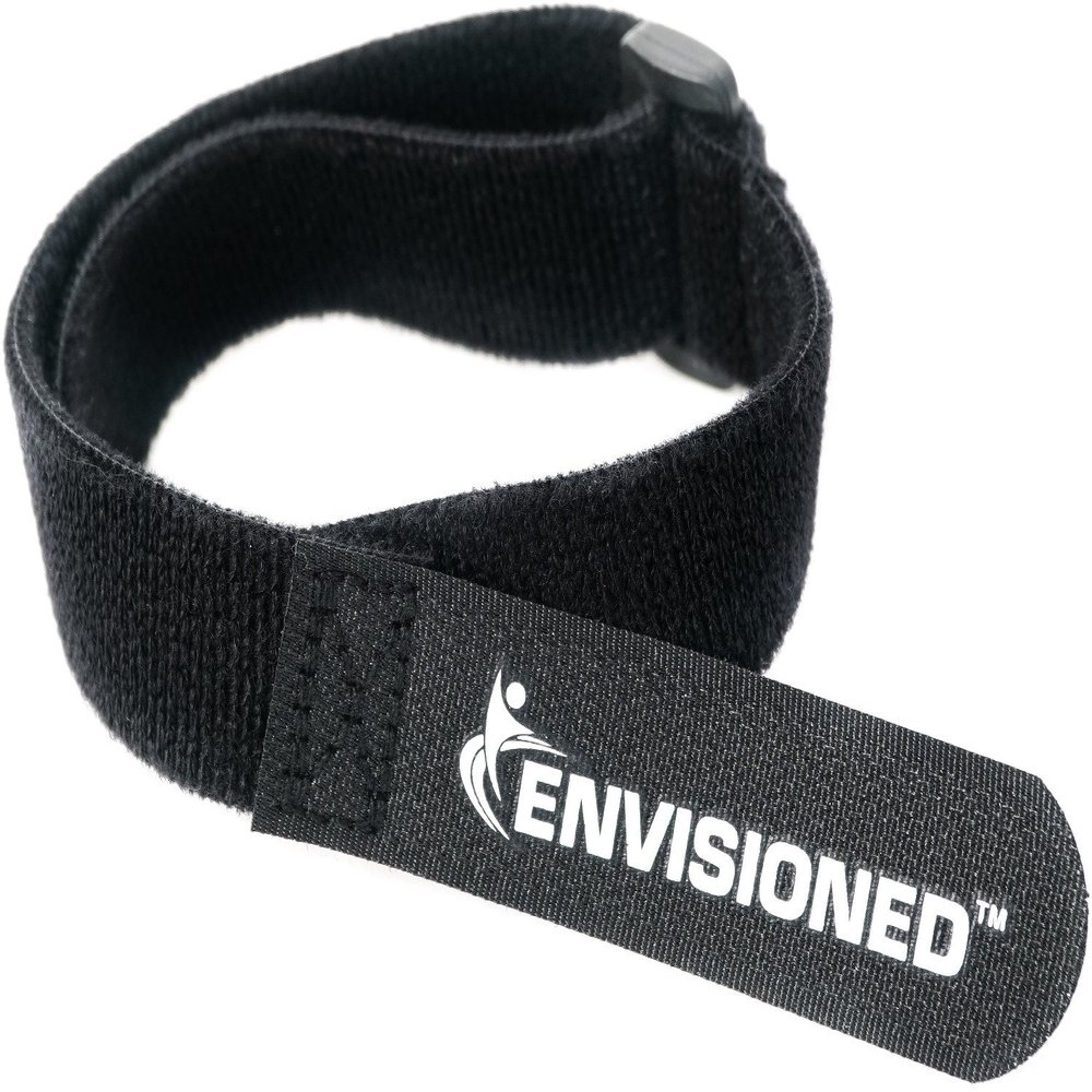 Velour Cinch Straps 1.5" x 20" - 6 Pack, Soft Touch Microfiber Reusable Hook and Loop - Plus 2 Free Bonus Reusable Cable Ties