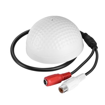 CCTV Microphone,Pickup Audio Mic,HiFi Audio Sound Monitoring Pickup Microphone Head with 100m Wide Range for Outdoor CCTV Security