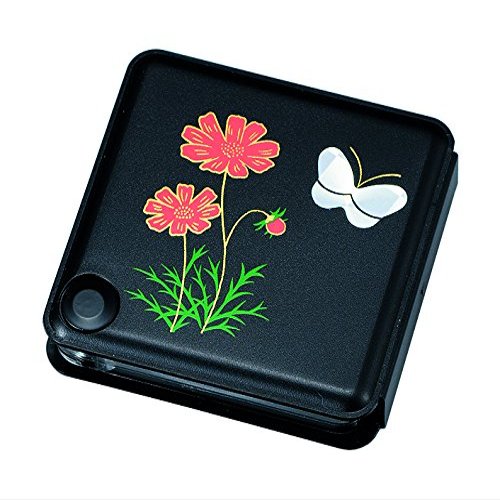 Nakatani Brothers Shokai Design Accessories Brown 5.5 x 5.5 x 1.1 cm Portable Loupe Cosmos Butterfly