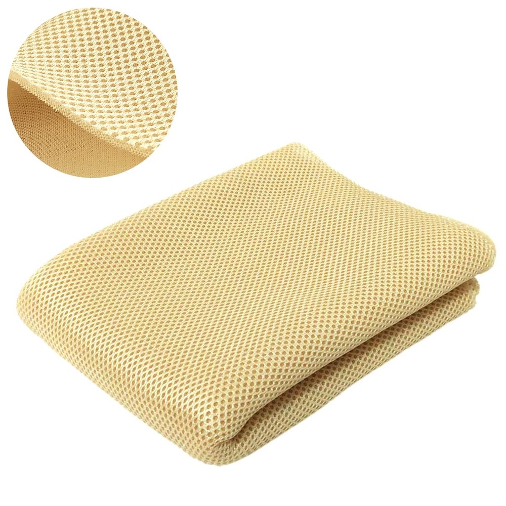 Speaker Grill Cloth Stereo Mesh Fabric for Speaker Repair, Yellow - 55 x 20 in / 140 x 50 cm