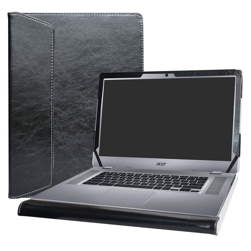 Alapmk Protective Case Cover for Acer Chromebook 15 CB315-1HT 15.6" Series Laptop [Warning:Not fit Chromebook 15 CB315-1H & C910 CB5-571 CB3-531 CB515 Series],Black
