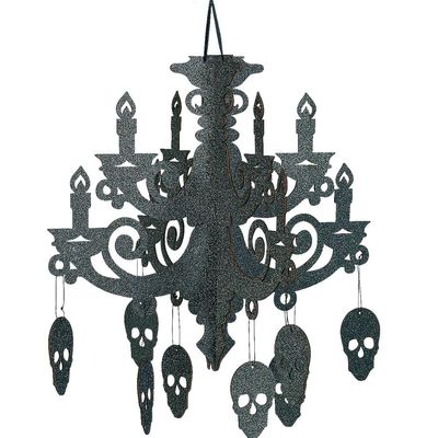 Fun Express - Spooky Floral Chandelier for Halloween - Party Decor - Hanging Decor - Misc Hanging Decor - Halloween - 1 Piece