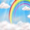 Leyiyi 10x6.5ft Photography Backdrop Rainbow Background Baby Baptism Baby Shower Bokeh Sky Cloud Skyline Vlogger Cake Table Kids Happy Birthday Summer Party Pajama Photo Portrait Vinyl Studio Prop view 1