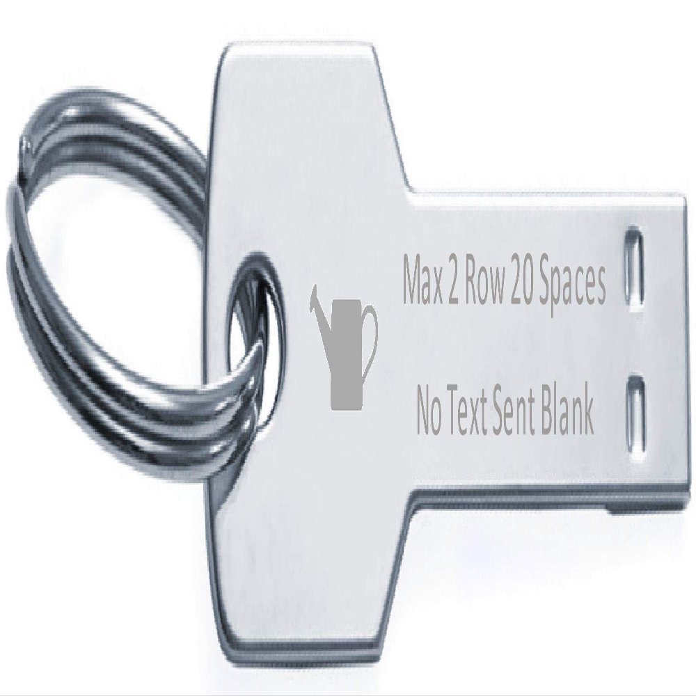 Keyring Flash Memory Stick Key USB 16GB Text Gardener Watering Can Engraved